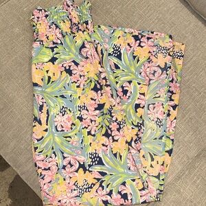 Boutique flowy pants with slit leg